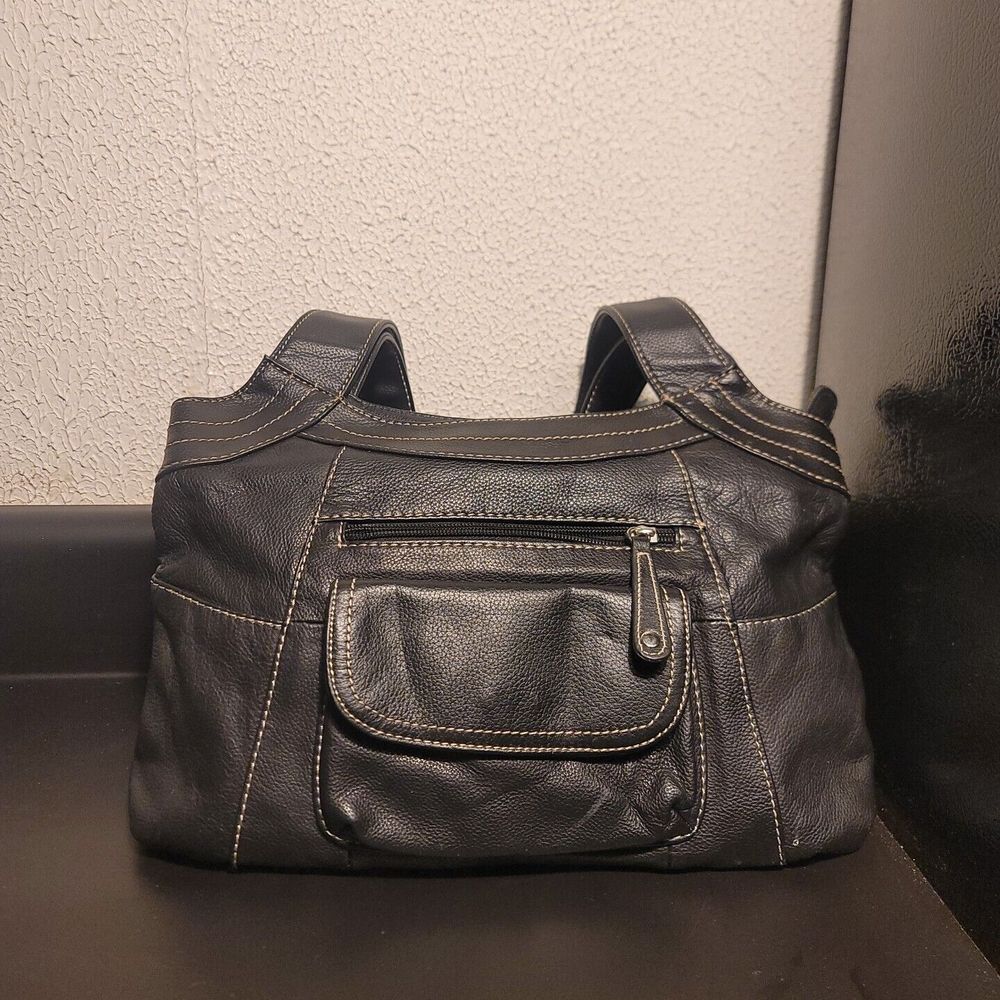Croft & Barrow Black Leather Handbag
